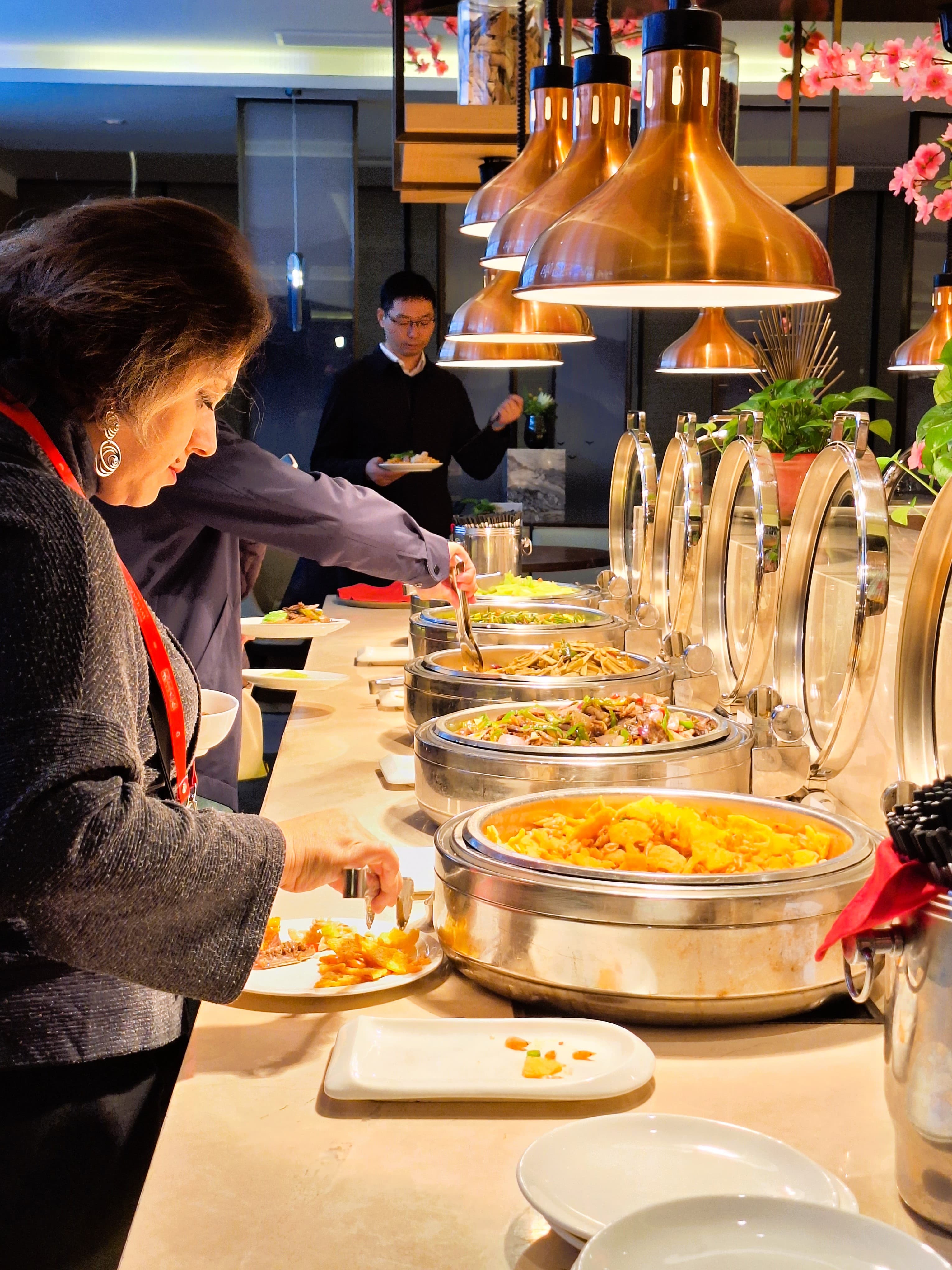 Chinese cuisine served at Narada Wudangshan Hubei Hotel in Shiyan.