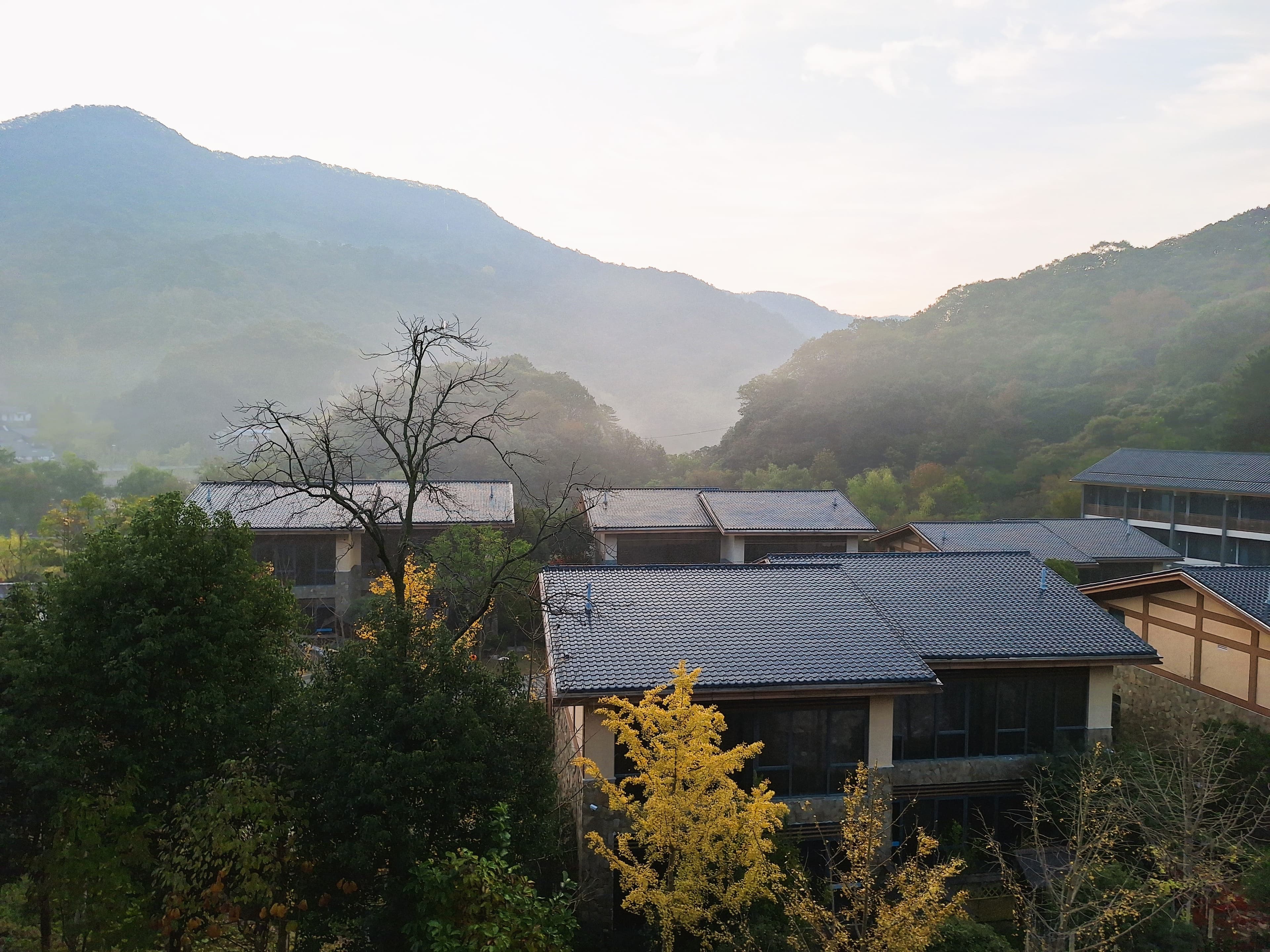 View from one of the rooms at Suizhou Zizai Valley Hotel.